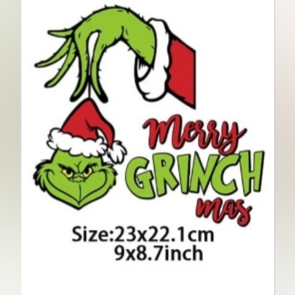 Grinch heat transfers iron on 3 - Picture 5 of 5